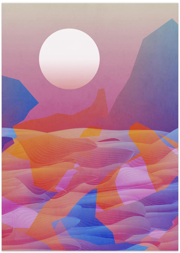 Hazy Sunset At D Point