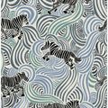Zebra animal print denim pattern