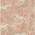 Zebra animal print warm clay colors pattern