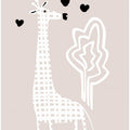 Cool giraffe neutral colors