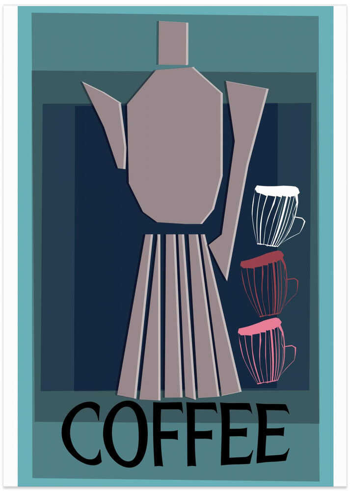 Mid-Century Moka Pot