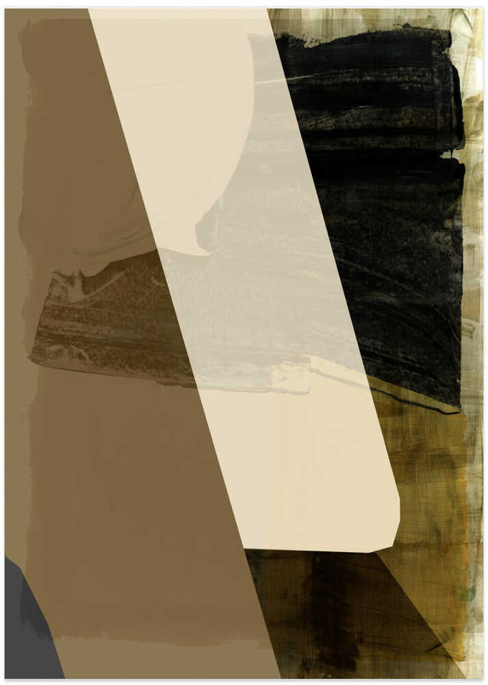 Geometric Abstraction in Earthy Tones