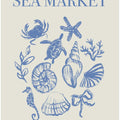 Sea Market Blue Artprint