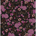 Romantic Pattern Dark Violet Charcoal