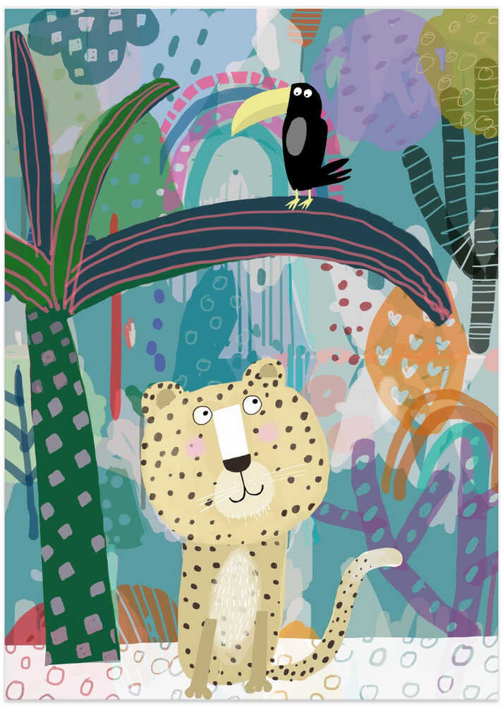 Cheetah with Toucan Jungle Fun