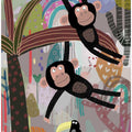 Monkey and Toucan Jungle Friends