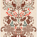 Garden Tales damask XXL panel pattern