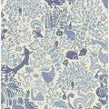Garden Tales blue shades pattern