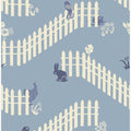 Garden view blue shades pattern