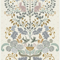 Garden Tales damask XXL panel earthy tones pattern