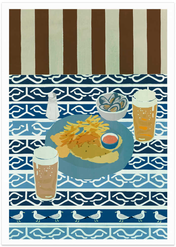 Fish, Chips, Mussels and Beer