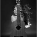 Art Prints of Girl with guitar