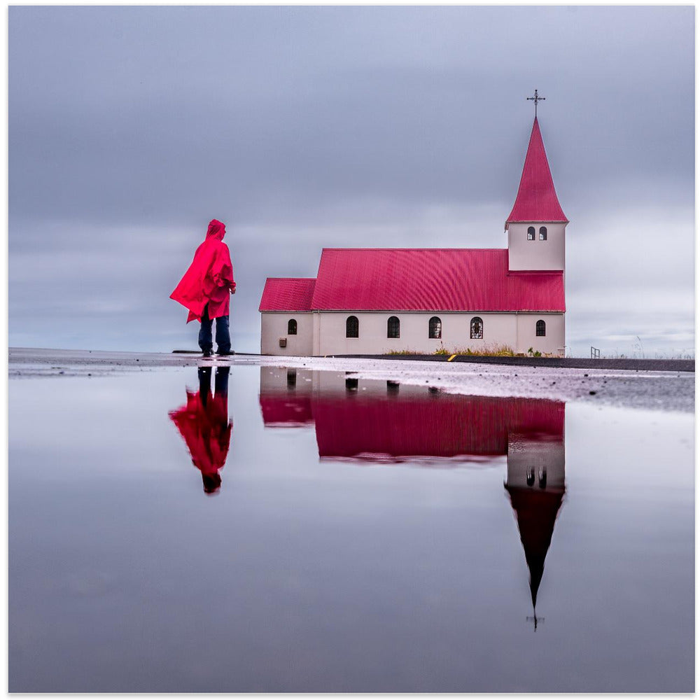 Reflection of Vik Church