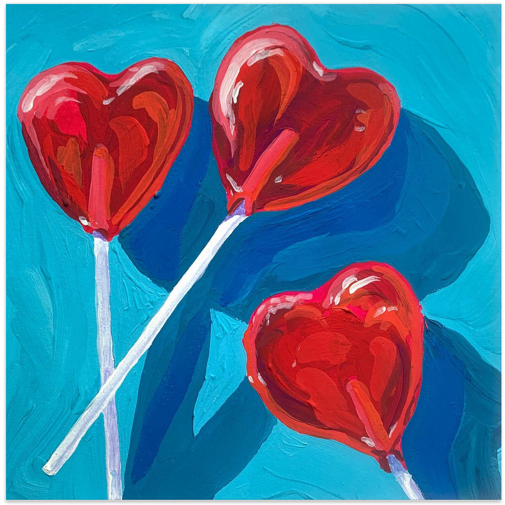 Heart Lollipops