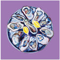 Oysters On a Plate Purple