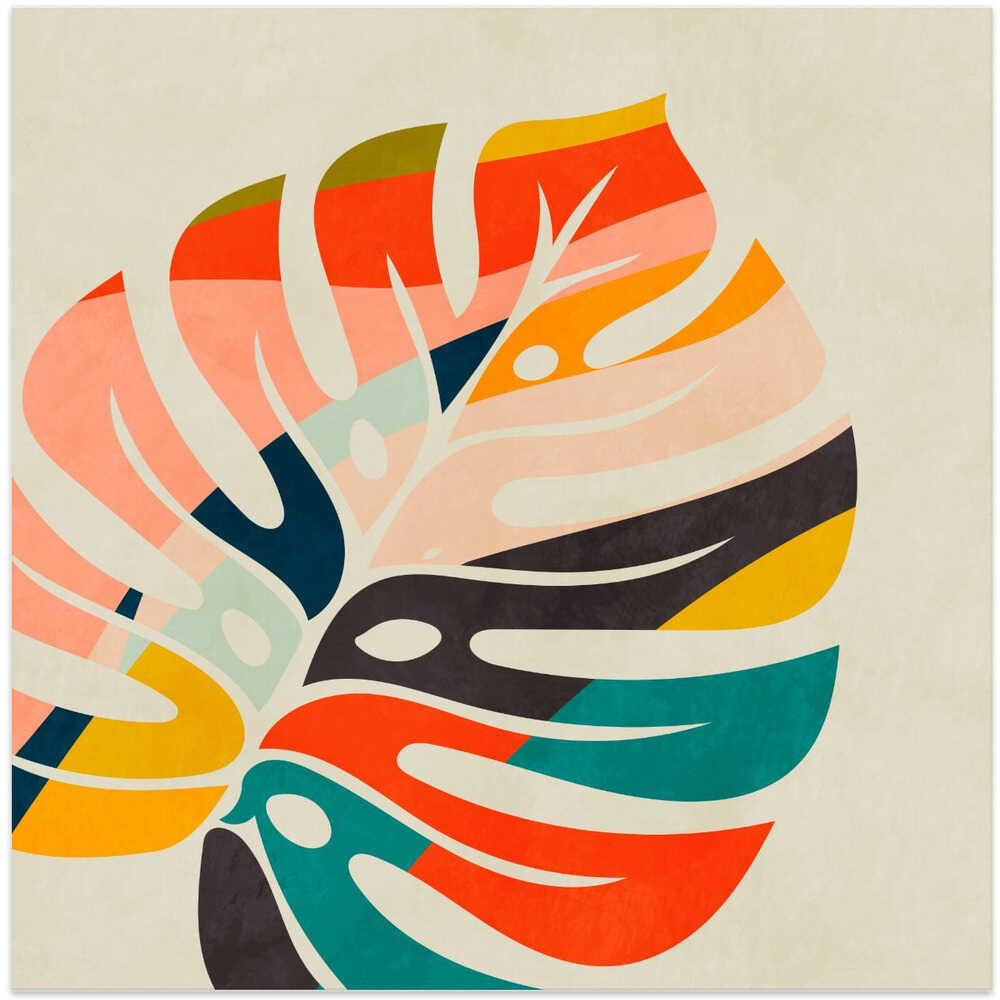 Monstera Leave colorful