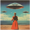 UFO Skies Collage Art