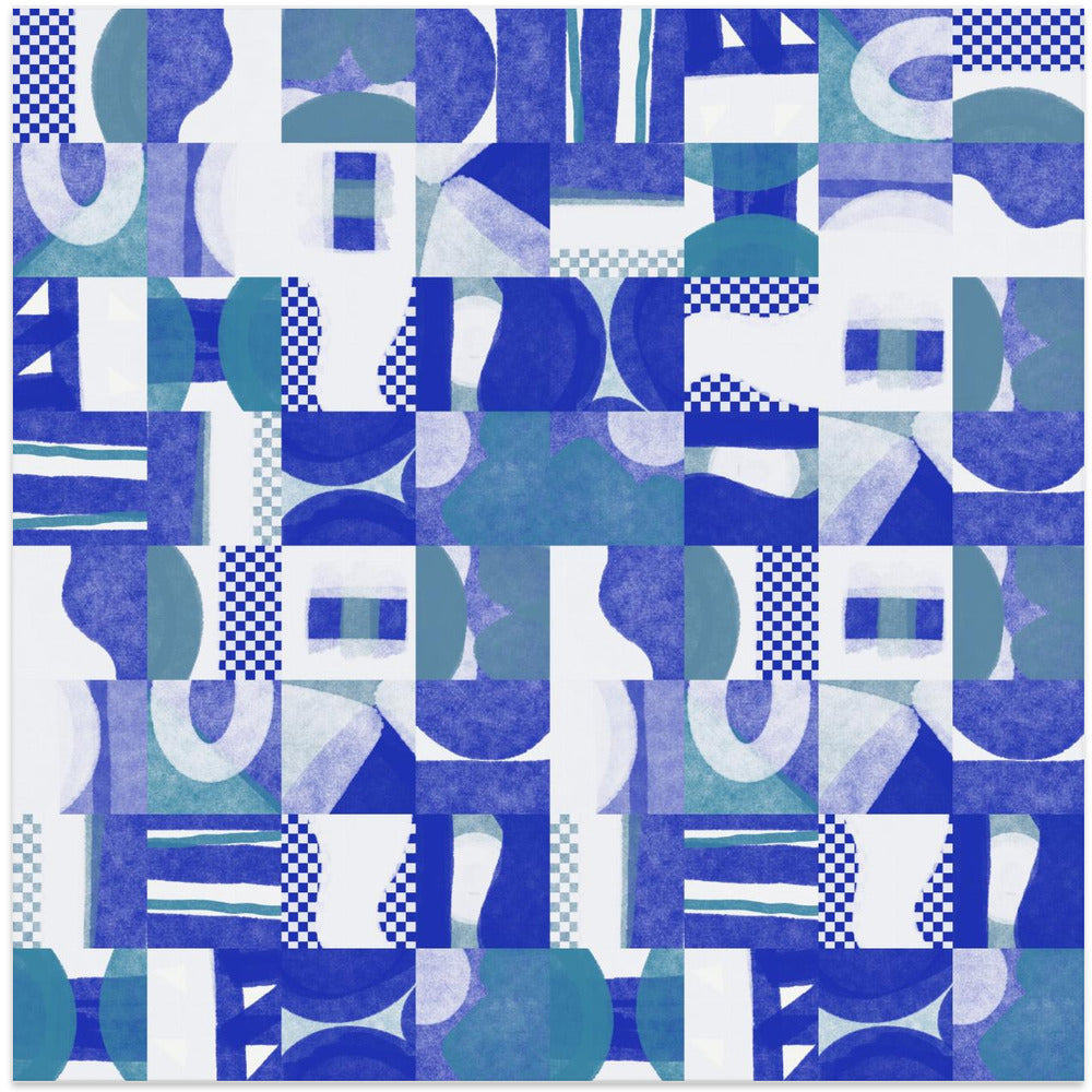 Mid Century Grid Pattern Six