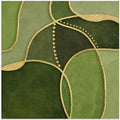 Calm Shapes Green Gold