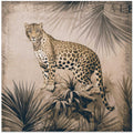 Cheetahs Tropical Jungle Monochrome