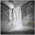 ICELAND Skogafoss double rainbow