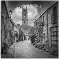 EDINBURGH Circus Lane - Monochrome