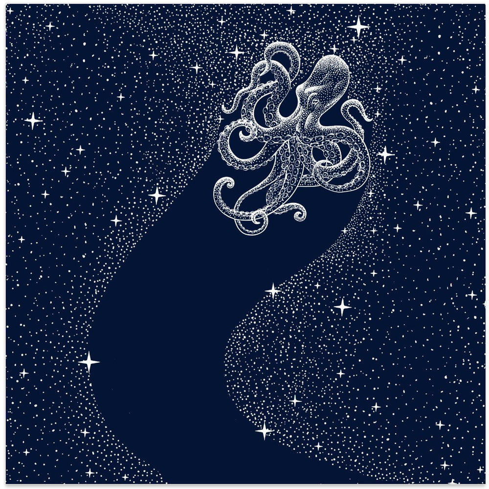 Art Prints of Starry Octopus
