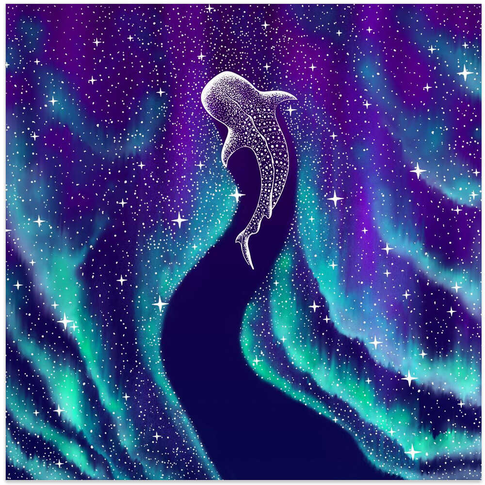 Star Eater In Northern Lights