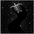 Starry Turtle  (Black Version)