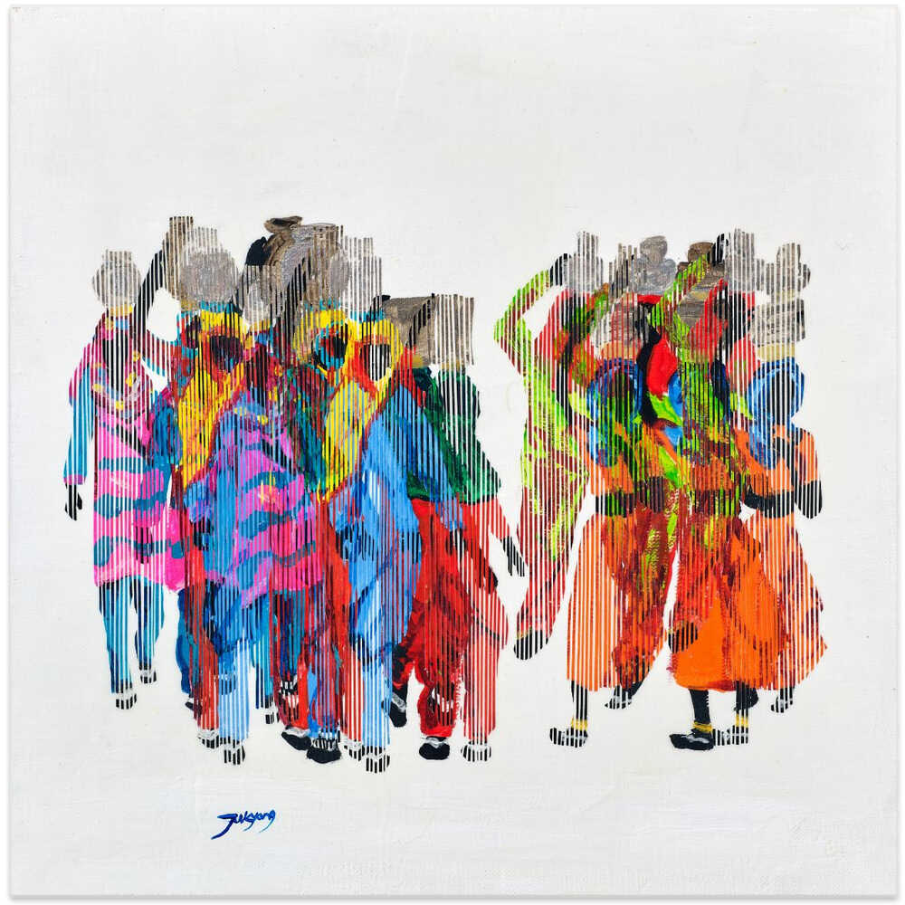 Women Carrying Water Buckets