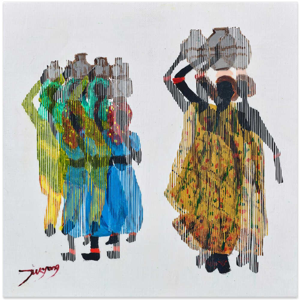 Women Carrying Water Buckets