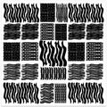 Black and White Squiggle Grid 3