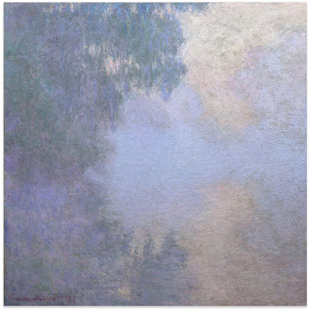 Morning On the Seine Near Giverny (1897) By Claude Monet Copy