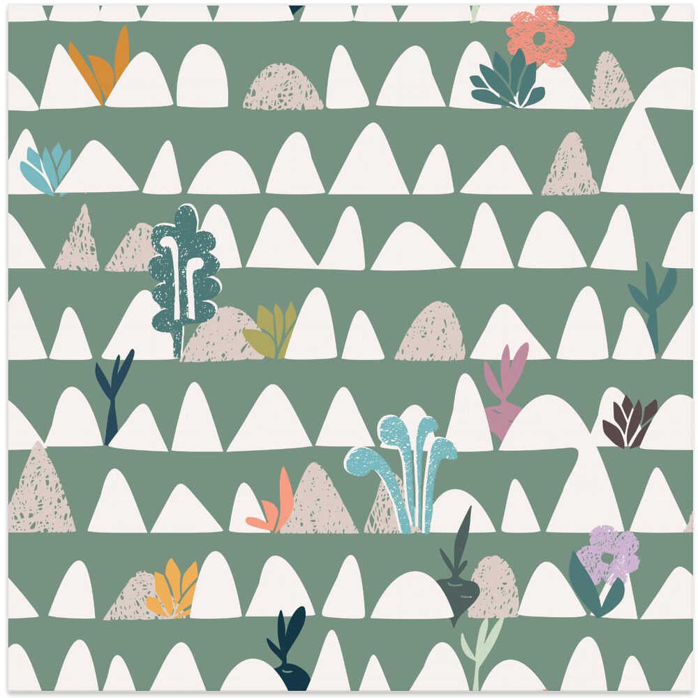 Farmland abstract sage green