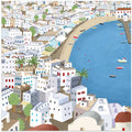 Mykonos, Greece Summer Illustration by Artist Carla Daly