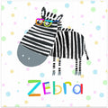 Funny Zebra Wearing Glasses by Illustrator Carla Daly