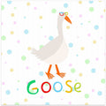Happy Goose Wearing Colorful Glasses by Artist Carla Daly