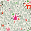 X-Mas Winter angel and reindeer pattern