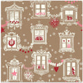 Black forest X-Mas Winter windows pattern