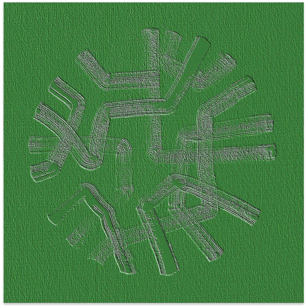 Green Circuitry Burst