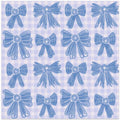 Gingham Bows Blue