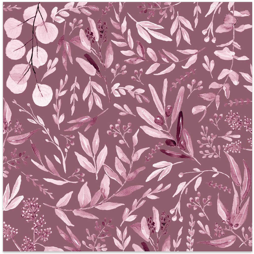Eucalyptus Leaves Pattern Purple