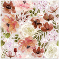 Floral Chaos Watercolor Pattern Light Beige