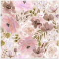 Floral Chaos Watercolor Pattern Light Beige