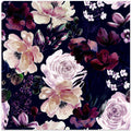 Floral Chaos Watercolor Pattern Dark