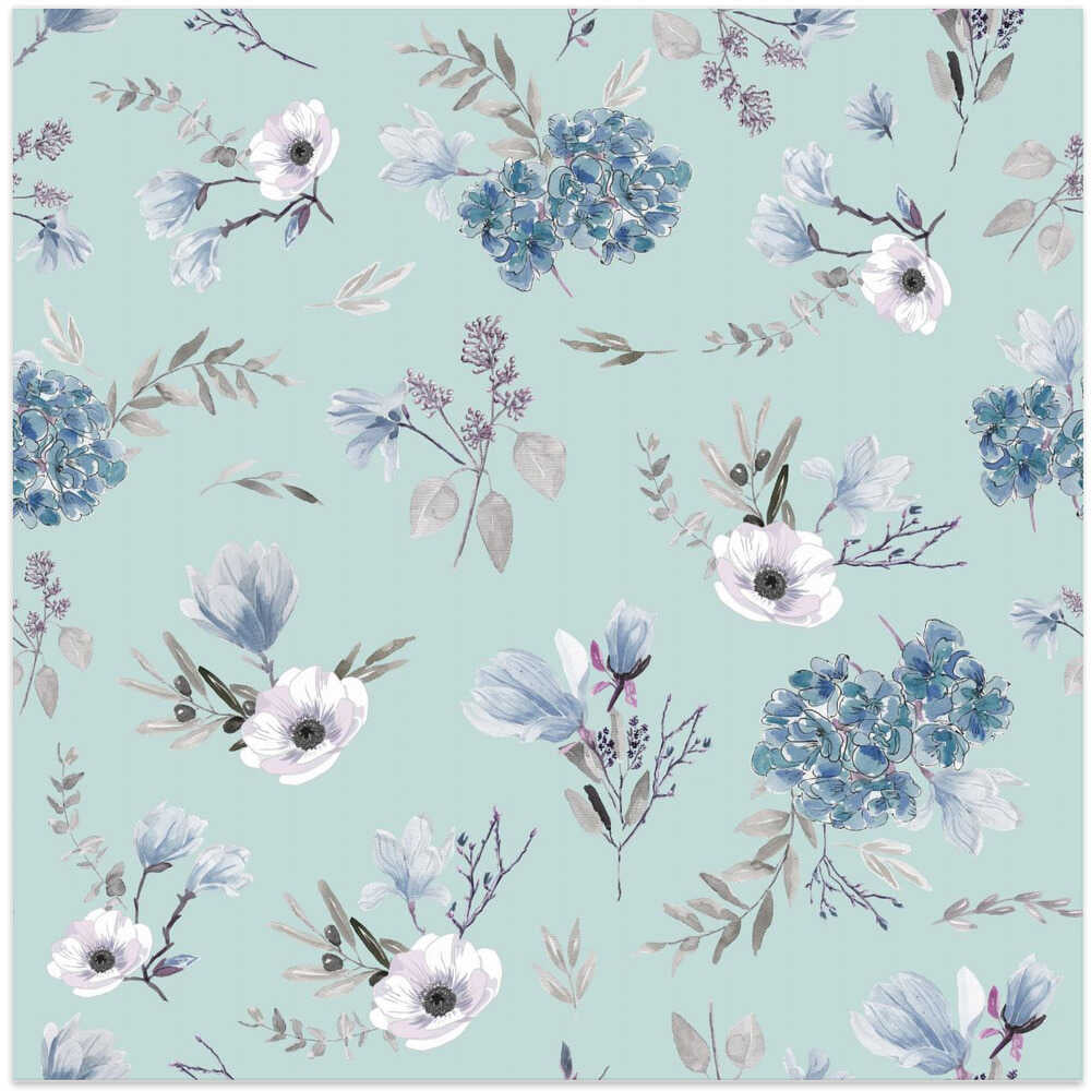 Blue Floral Pattern