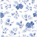 Floral Bouquets Pattern Blue and white