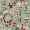 Magical Christmas Sage Green Pattern