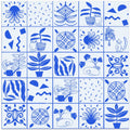 Blue White Tiles