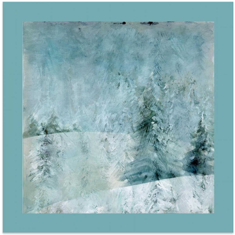 Winter Scene: Christmas Tree Vintage Style 3